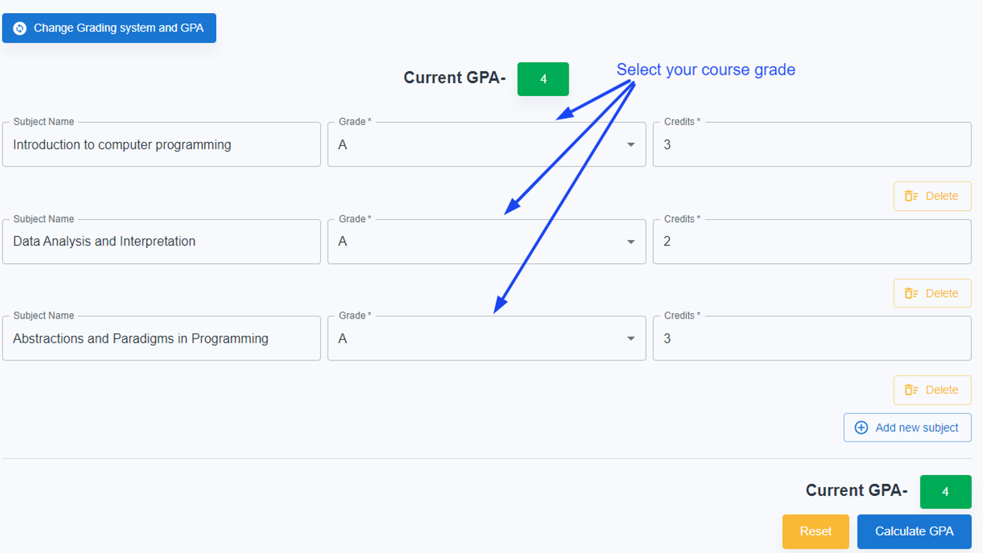 GPA Calculator